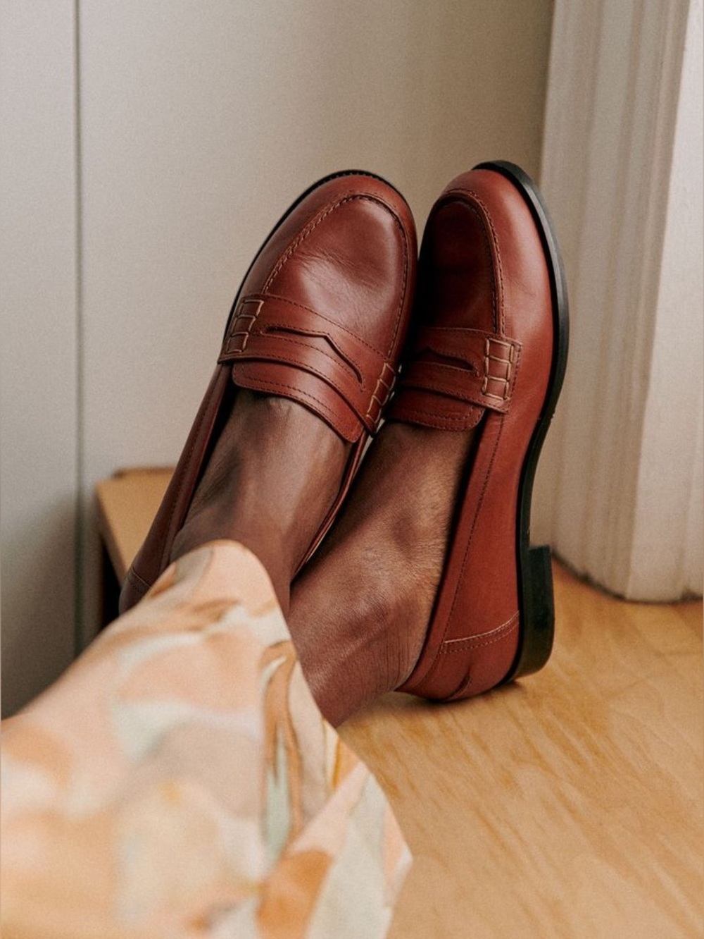 Sézane Andrea Loafers in Natural Heritage Leather FR 41 - Picture 3 of 13